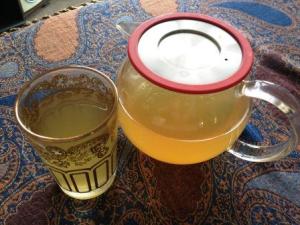 Cold & flu tea, with lemon and honey.